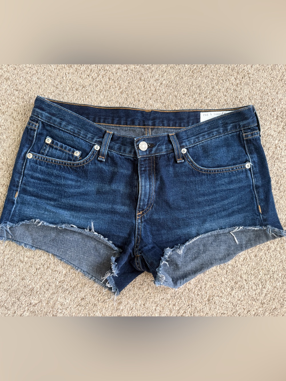 rag & bone Dark Blue Denim Jeans